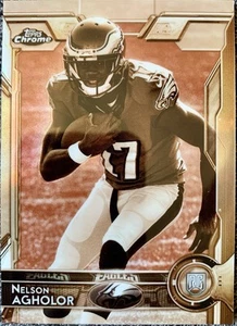 2015 Topps Chrome Sepia Refractor Nelson Agholor #/99 RC Eagles - Bild 1 von 2