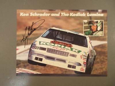 SIGNED 1993 NASCAR Ken Schrader #25 Kodiak Hero Card - Image 1 of 2