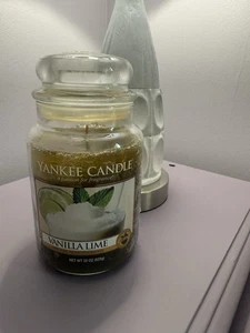 Yankee Candle Vanilla Lime 22oz Candle Retired Unburned Housewarmer - Bild 1 von 2