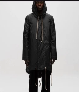 Parka Rick Owens DRKSHDW cola de pez negra - DU01C6950 - talla L para hombre - Imagen 1 de 24