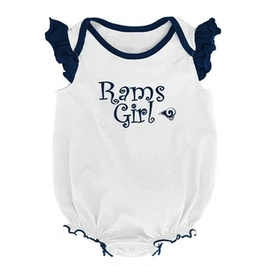 Bebé Recién Nacido Bebé Niñas NFL Los Angeles Rams Body Creeper Conjunto 24 MESES - Imagen 1 de 2