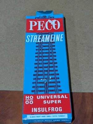 Peco Streamline - #SL-84XX - HO/OO - Nic. Silver - R/H Small Catch Turnout - NOS - Image 1 of 4