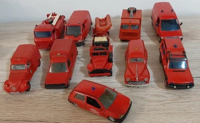 SOLIDO-  Lot 10 Véhicules De Pompiers 1/43 - Photo 1/4