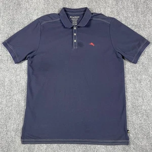 Camisa Polo de Golf Tommy Bahama IslandZone Para Hombres XLT Alta Azul Marino SS Preppy Informal Y2K - Imagen 1 de 14