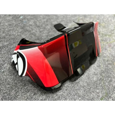 Motorcycle Helmet Rear Spoiler Trim For ARAI RAM-X SZR VZ-RAM HARADA TOUR WHITE - Image 1 of 4