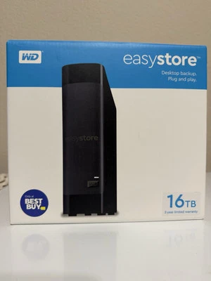 Disco duro externo de escritorio WD EasyStore SOLO ESTUCHE/CAJA con USB 3.0 y SATA Foto 1 de 4