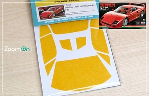 ZoomOn 1/24 F40 Window and Light Painting Masks for Tamiya kit - Picture 1 of 1