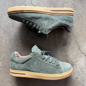 Birkenstock Mens Sneakers Size 12 EU 45 Green Suede Bend Low Top Casual Comfort - Picture 1 of 13