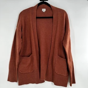 A New Day Damen Burnt Orange Strick Cardigan Pullover Größe Large weich gemütlich lässig - Bild 1 von 10