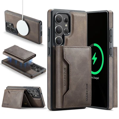 RFID Blocking Wallet Phone Case Compatible W/wireless charging for Samsung S2523 - Image 1 of 4