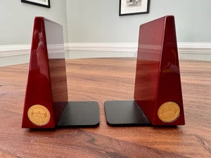 Randolph Macon College Hochglanz Palisander Finish Buchstützen Set 6" hoch High End - Bild 1 von 7