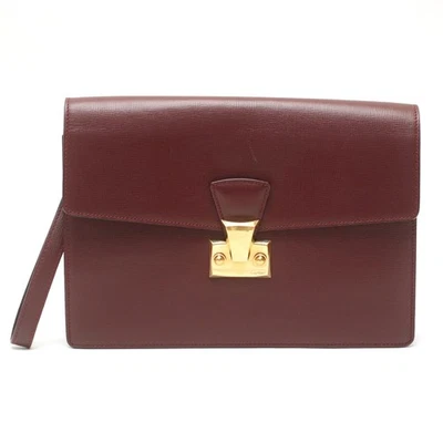 Bolso sin asas Cartier Must De Cartier para hombre vintage burdeos con bolsa antipolvo Foto 1 de 4