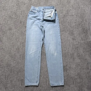 Jeans Levis Premium 501 '81 donna 25x30 blu denim bottoni mosca grande E dritto - Foto 1 di 11