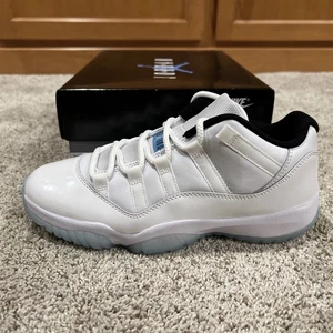 Air Jordan 11 Retro Low White Legend Blau Weiß Schwarz AV2187 117 Größe 8 - Bild 1 von 7