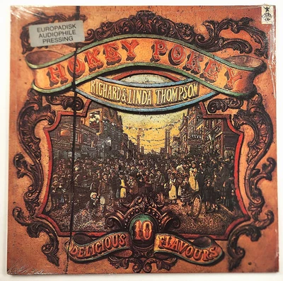 RICHARD & LINDA THOMPSON / HOKEY POKEY - Near-Mint Carthage LP (1983, Misprint) - Image 1 of 4