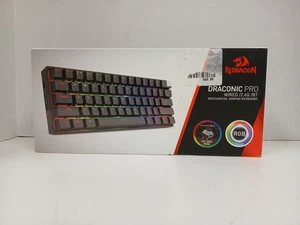 Redragon K530 Draconic Pro Wired/2.4G/BT Mechanical Gaming Keyboard, Black - Picture 1 of 7