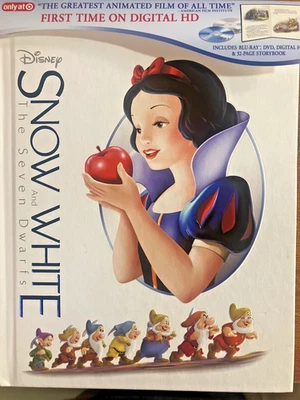 Snow White And The Seven Dwarfs (Blu-ray + DVD DIGI-BOOK) NO DIGITAL CODE - VG - Image 1 of 2