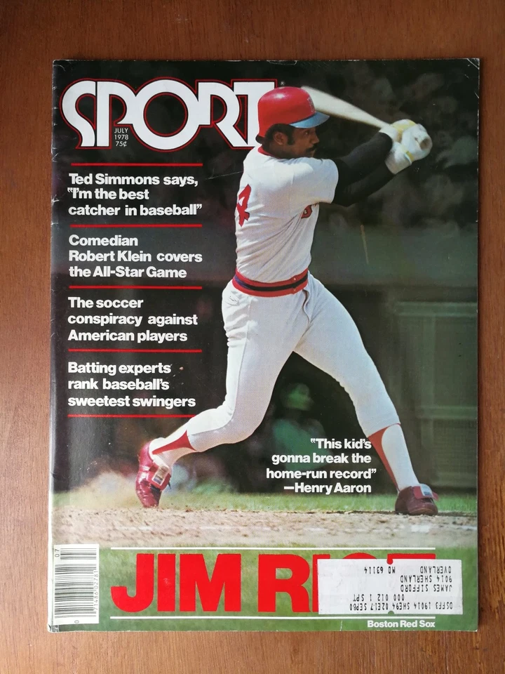 Sport Magazine July 1978 Jim Rice Boston Red Sox - Image 1 of 2