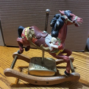 The American Carousel By Tobin Fraley Porcelain Horse Music Box Limited Edition - Picture 1 of 4