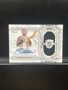 2024 Topps Royalty UFC Brendan Allen Regalia Relics Fight On Card Auto /49 - Picture 1 of 2