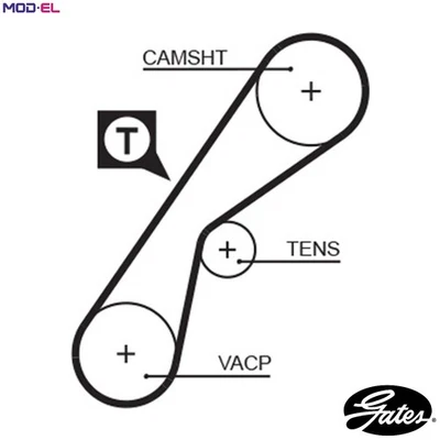 TIMING BELT 5407XS FOR RENAULT LAGUNA/Nevada/Grandtour G8T794/790/752/706 2.2L - Image 1 of 4