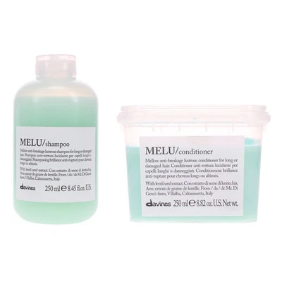 Davines MELU Champú Anti-Rotura 8.45 OZ y MELU Acondicionador Anti-Rotura Foto 1 de 4