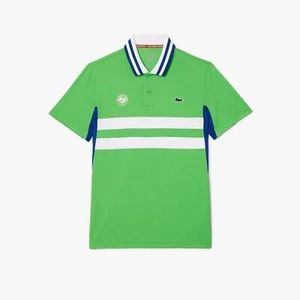 Men's Lacoste Sport Roland-Garros Edition Polo Shirt in Green - Picture 1 of 4
