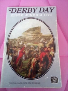 NIJINSKY 1970 DERBY RACECARD - EPSOM FESTIVAL - Picture 1 of 3