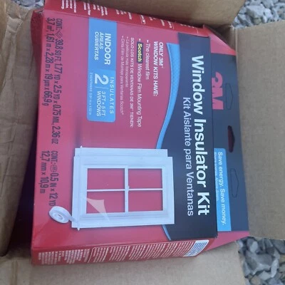 Interno 3M 62 pol. x 84 pol. Kit de isolamento de janela, (pacote com 2) 6 peças - Imagem 1 de 4