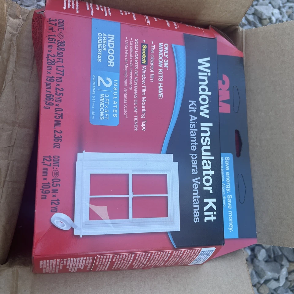 3M Clear Indoor Window Film Insulator Kit 62 In. W X 84 In. L 2120w6