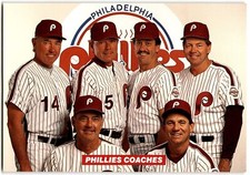 1990 Philadelphia Phillies Photocards Phillies Coaches