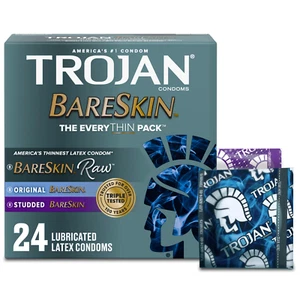Bareskin the Everythin Pack Lubricated Condoms, 24 Count - Picture 1 of 12