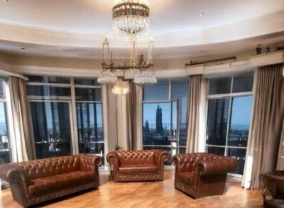 Chesterfields Owen Premium 3+2+1 Kombination 2800  Vintage Pullup Anilie Leder - Bild 1 von 4