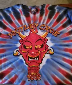 MOTLEY CRUE DEVIL KRAWATTE FÄRBEN T-SHIRT sixx am Poison Halen Guns Rosen Kuss Jovi ACDC - Bild 1 von 2