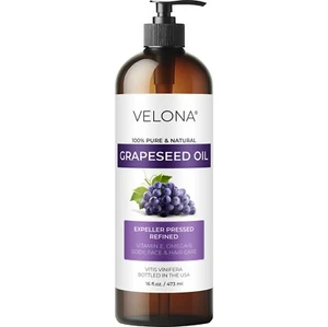 Grapeseed Oil by Velona 2 Fl Oz-1 Gal Refined Expeller pressed Cooking Skin Care - Picture 1 of 47