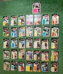 Lot of 36 Vintage Star Wars Kenner Action Figure Card Backs 70s 80s - Picture 1 of 14