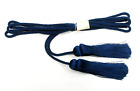 Fusa-himo Tasseled Cord String Japanese Katana Wakizashi Iai Sword Bag Navy