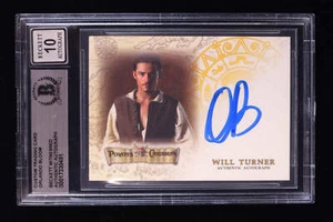 Orlando Bloom Signed "Pirates of the Caribbean" Custom Trading Card (BGS | Auto - Picture 1 of 2