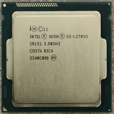Intel Xeon E3-1270 V3 LGA 1150 PROCESSOR 3.5GHz Quad-Core 8 Threads 8MB L3 Cache - Image 1 of 2