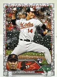 2023 Topps Holiday Shintaro Fujinami RC Metallic Snowflake Parallel #H41 Orioles - Picture 1 of 3