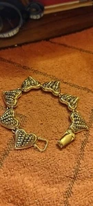 Costume Jewelry - Hearts Bracelet - Picture 1 of 6