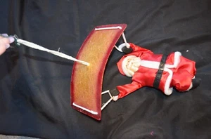 Christmas Santa Figure Hanging Handgliding 20 inch hangs from door or ceiling - Picture 1 of 4