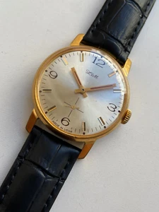 Vintage VERY RARE MEN BEAUTIFUL WATCH ZIM ЗИМ POBEDA 15 JEWELS TOP AU CAL 2602 - Picture 1 of 16