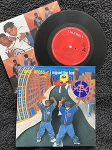 Kris Kross – I Missed The Bus 7'' Vinyl with ORIGINAL STICKERS 1992 TESTED NM - Imagen 1 de 8