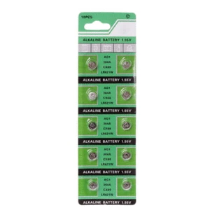 Neuf Paquet De 10x AG1 Alcaline Cellule Pièce Bouton Batterie 364A LR621W #815 - Imagen 1 de 5