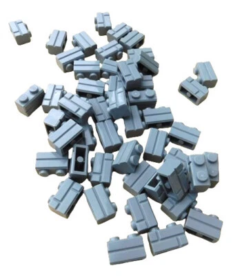 Lego 50 Stück Mauerstein 1x2 hellgrau (light bluish gray) Mauer Steine 98283 Neu - Bild 1 von 4