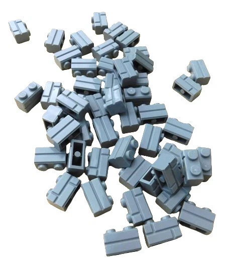 Lego 50 Stück Mauerstein 1x2 hellgrau (light bluish gray) Mauer Steine 98283 Neu - Bild 1 von 4