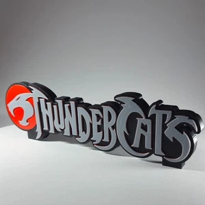 Thundercats Supporto Logo Stampato in 3D | Espositore Scaffale | Da Collezione 9" x 2 1/2" - Foto 1 di 8