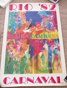 original LeRoy Neiman poster RIO CARNAVAL Brazil 1982 - Picture 1 of 9