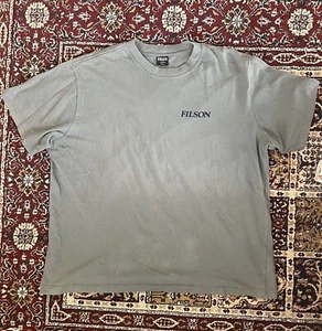 Camiseta Filson Talla XXXL Camiseta Verde Logo Peces Pesca Logo CC - Imagen 1 de 8
